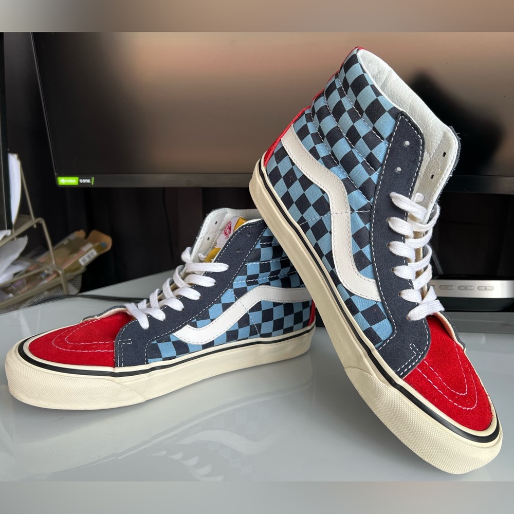 Vans Sk8-hi 38 Reissue 50th Anniversary Stv/ Multi Color gently USED! - Picture 7 of 10